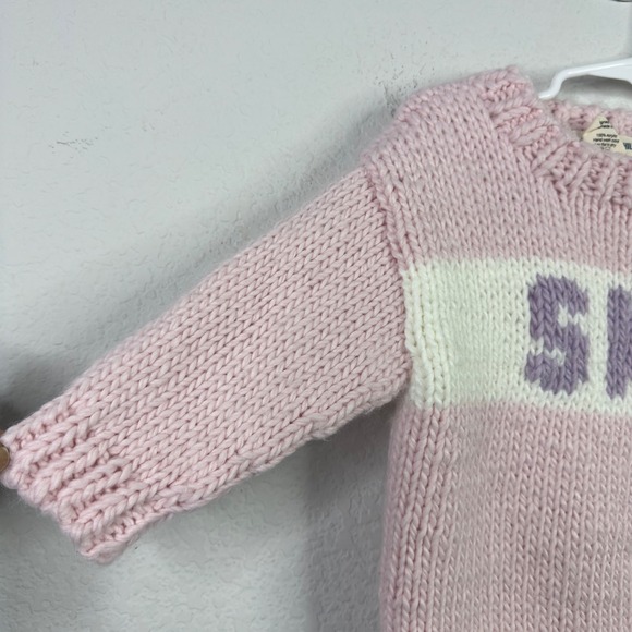 The Blueberry Hill Ski Sweater Kids 2-3Y Pink Knit Acrylic Ski Winter Snow Cabin - Picture 3 of 9